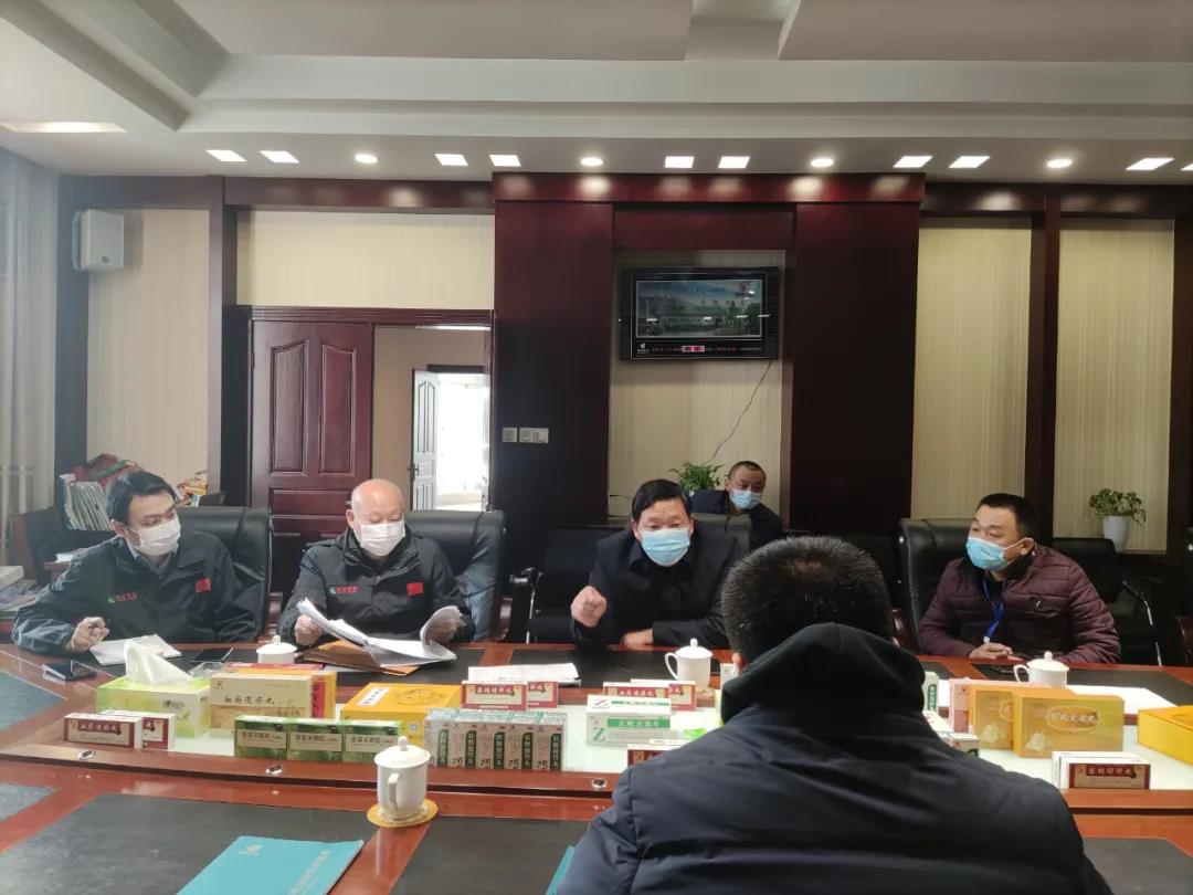 安国市副市长赵跃伟到药都集团指导疫情防控工作
